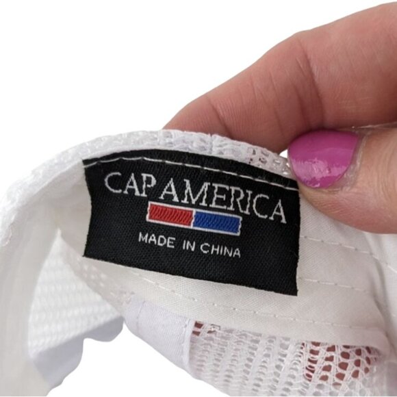 Cap America Dana 44 AdvanTek Baseball Cap Gray White Trucker Snapback Hat - Picture 8 of 9